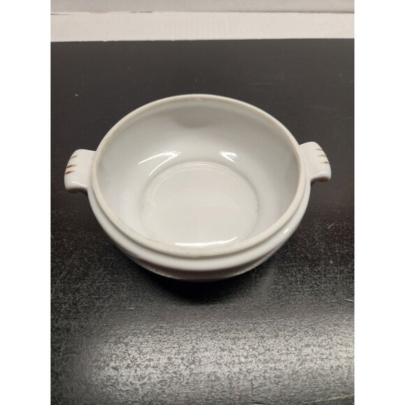 Vintage Hand Painted Porcelain Lidded Bowl With Scenic Landscape Design - Picture 9 of 15